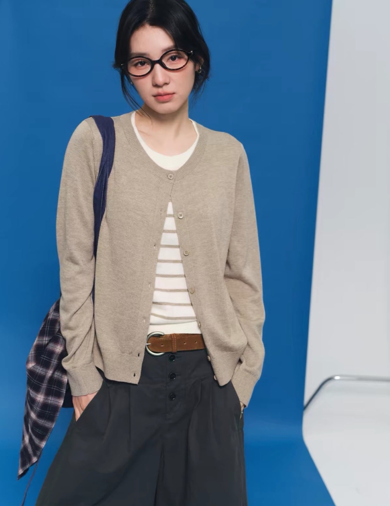 dazy.co.kr 베이지 라운드 가디건