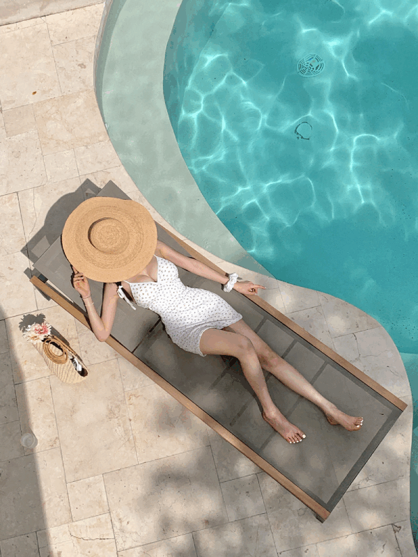 Mela Flower Wrap One Piece Swimsuit