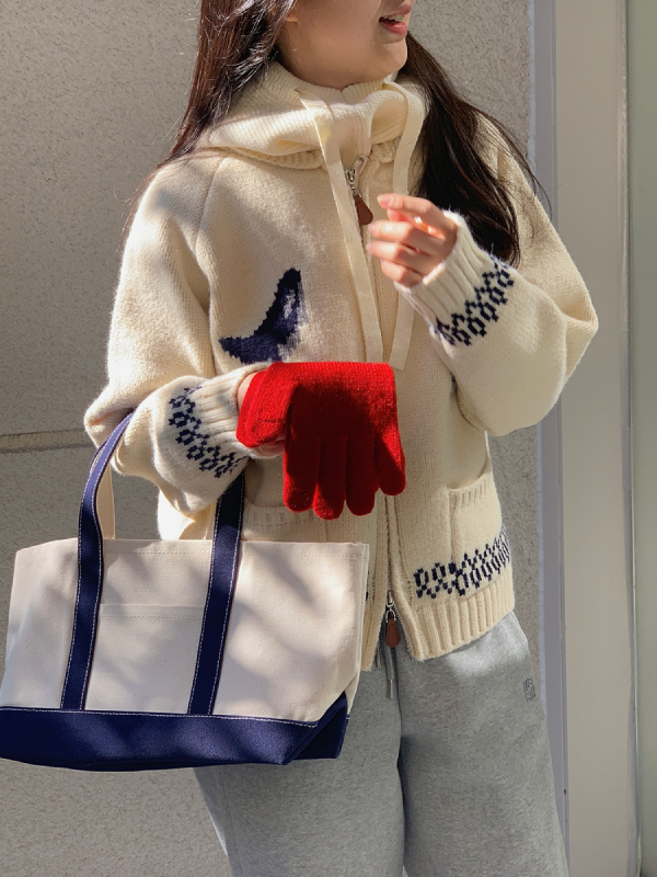 Winter Retro Thick Knit Zip-Up Sweater