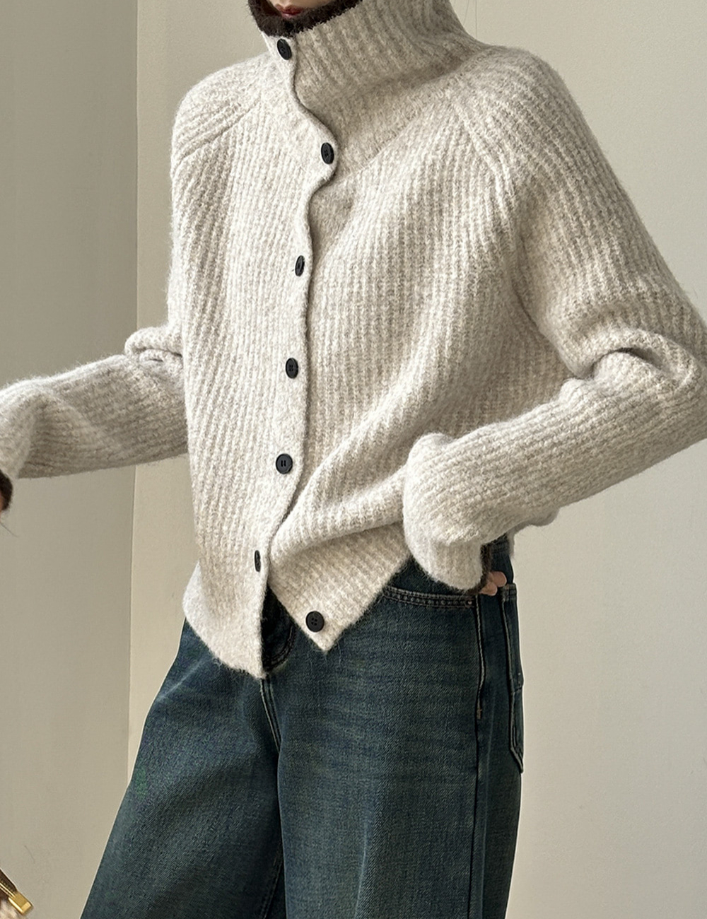 Fluffy And Soft Turtleneck Knit Sweater