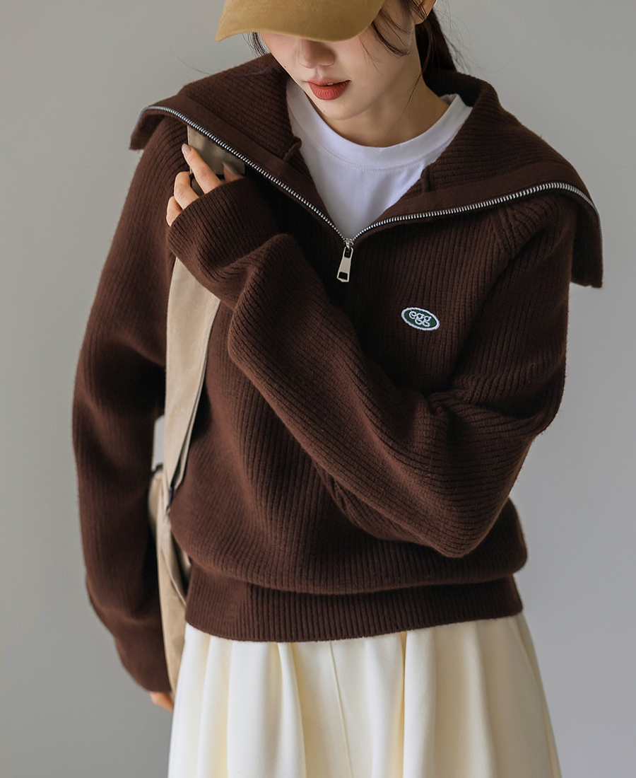 Half-zip Turtleneck Sweater